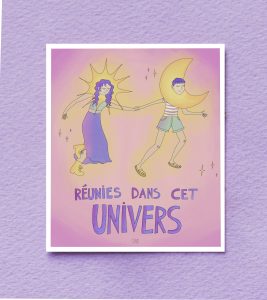 Reunites in this universe, watercolor created for a dear friend of mine, 2026