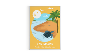 Poster created for the souvenirs shop Vintage Péyi in Guyana, 2022