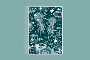 Poster created for Les 4 Vents, a villa located in Noirmoutier island - Procreate & Illustrator, 2023