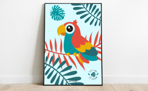 Poster created for the souvenirs shop Yemanja in Guyana, 2022
