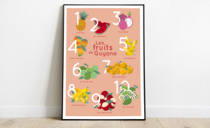 Fruits from Guyana - Poster created especially for Yemanja - Illustrator, 2021