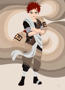 Gaara of the Desert - Inspired from the tv show Naruto - Illustrator, 2020