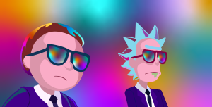 Rick and Morty - Inspired from the tv show Rick and Morty, here is the first drawing I did on Illustrator - Illustrator, 2019