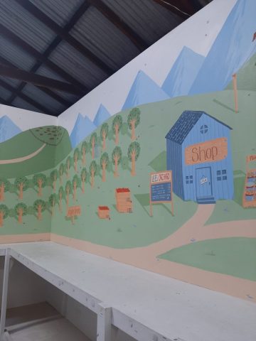 Cherry, apple and pear farm, january 2025, Dilston, Australia