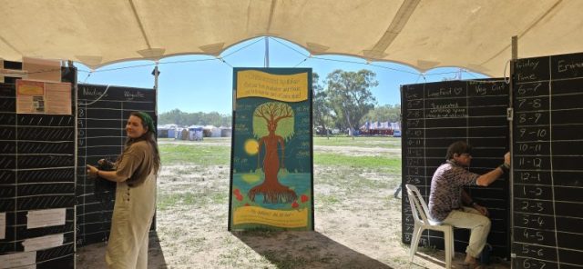 Description of every volunteering teams for a festival, march 2026, Moulamein, Australia